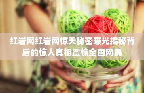 红岩网红岩网惊天秘密曝光揭秘背后的惊人真相震惊全国网民