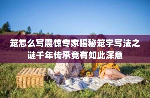 笼怎么写震惊专家揭秘笼字写法之谜千年传承竟有如此深意