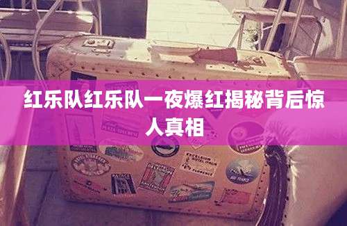红乐队红乐队一夜爆红揭秘背后惊人真相