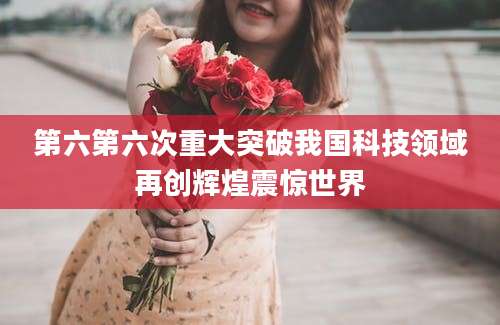 第六第六次重大突破我国科技领域再创辉煌震惊世界
