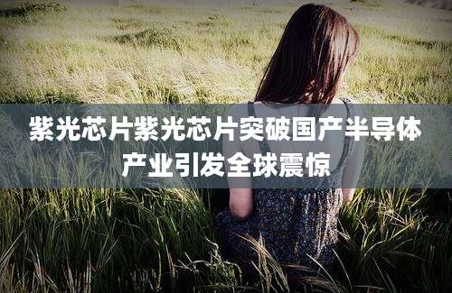 紫光芯片紫光芯片突破国产半导体产业引发全球震惊