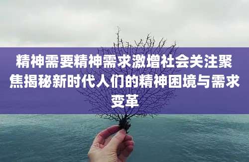 精神需要精神需求激增社会关注聚焦揭秘新时代人们的精神困境与需求变革
