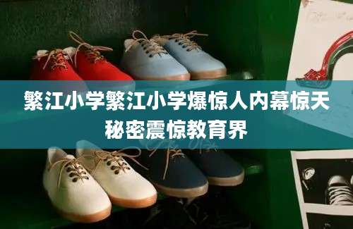 繁江小学繁江小学爆惊人内幕惊天秘密震惊教育界