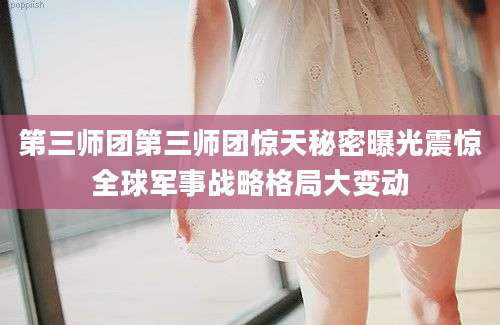 第三师团第三师团惊天秘密曝光震惊全球军事战略格局大变动