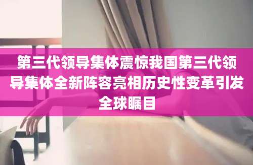 第三代领导集体震惊我国第三代领导集体全新阵容亮相历史性变革引发全球瞩目