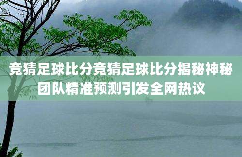竞猜足球比分竞猜足球比分揭秘神秘团队精准预测引发全网热议