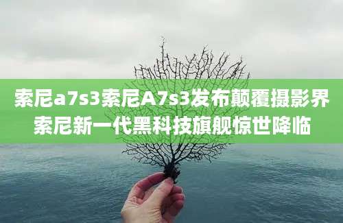 索尼a7s3索尼A7s3发布颠覆摄影界索尼新一代黑科技旗舰惊世降临