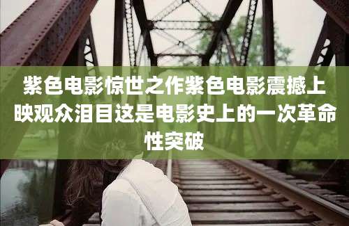 紫色电影惊世之作紫色电影震撼上映观众泪目这是电影史上的一次革命性突破