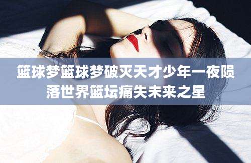 篮球梦篮球梦破灭天才少年一夜陨落世界篮坛痛失未来之星