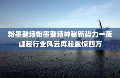 粉墨登场粉墨登场神秘新势力一夜崛起行业风云再起震惊四方