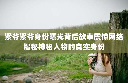 紧爷紧爷身份曝光背后故事震惊网络揭秘神秘人物的真实身份