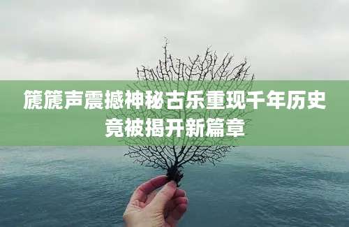 篪篪声震撼神秘古乐重现千年历史竟被揭开新篇章