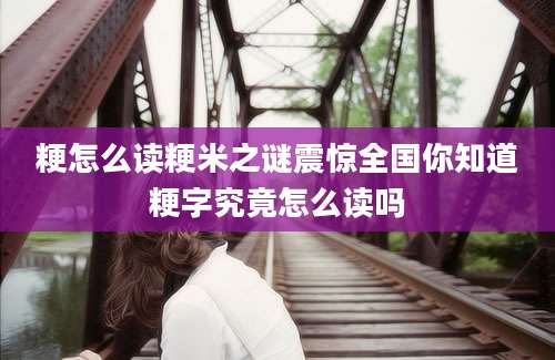 粳怎么读粳米之谜震惊全国你知道粳字究竟怎么读吗