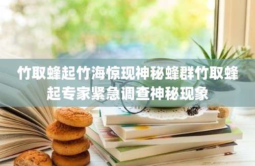 竹取蜂起竹海惊现神秘蜂群竹取蜂起专家紧急调查神秘现象