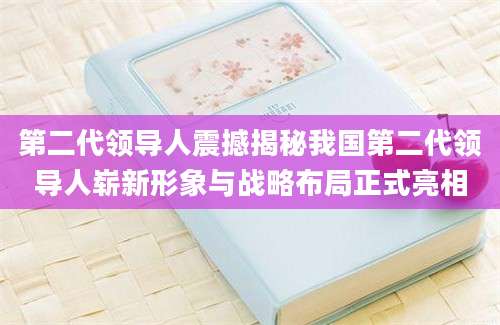 第二代领导人震撼揭秘我国第二代领导人崭新形象与战略布局正式亮相