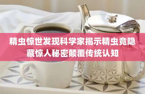 精虫惊世发现科学家揭示精虫竟隐藏惊人秘密颠覆传统认知