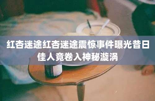 红杏迷途红杏迷途震惊事件曝光昔日佳人竟卷入神秘漩涡