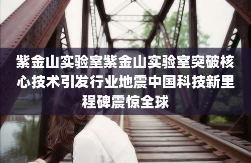 紫金山实验室紫金山实验室突破核心技术引发行业地震中国科技新里程碑震惊全球